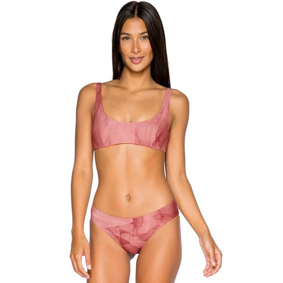 B SWIM | Rip Tide Hipster Bikini Bottom | Medium | Rose Quartz |Made in Columbia - Picture 1 of 10